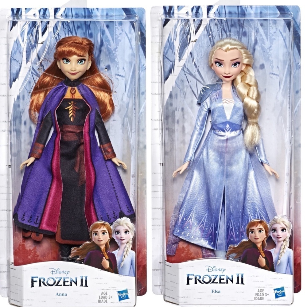 Hasbro Disney Frozen II Anna and Elsa dolls new in sealed boxes